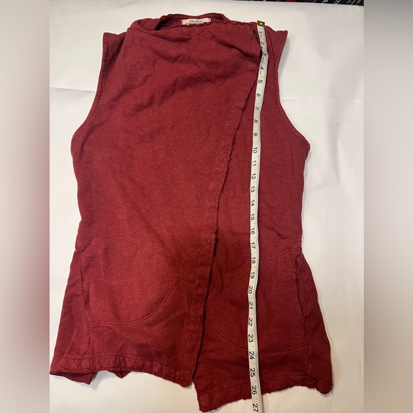 Prairie Underground Maroon Waterfall Vest - Picture 9 of 10